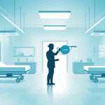 illustration atdn santé agent désinfection hôpital