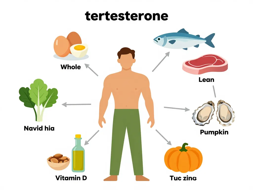 diagramme aliments et compléments booster testosterone naturel