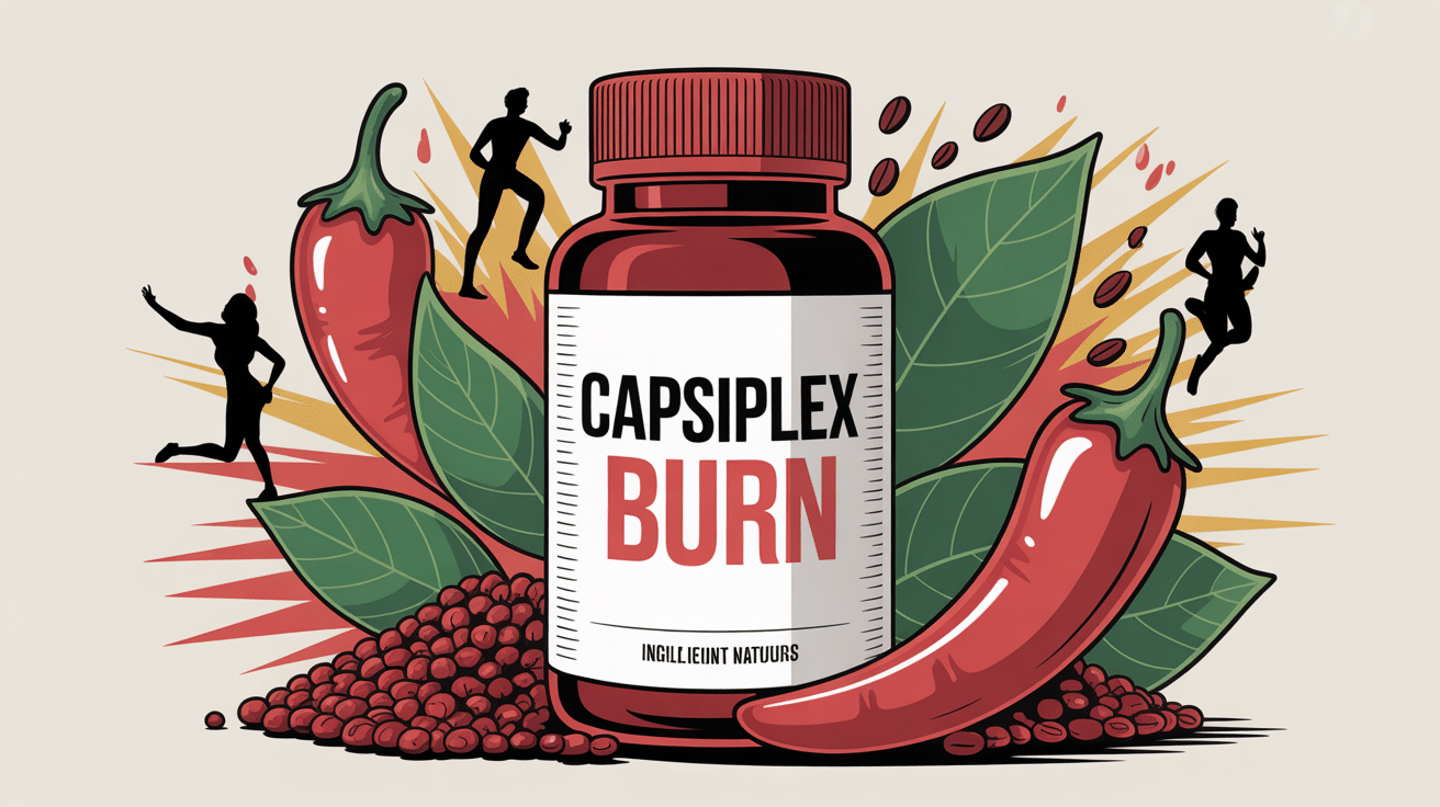 capsiplex burn avis image complément brûleur de graisse avec piment café thé vert