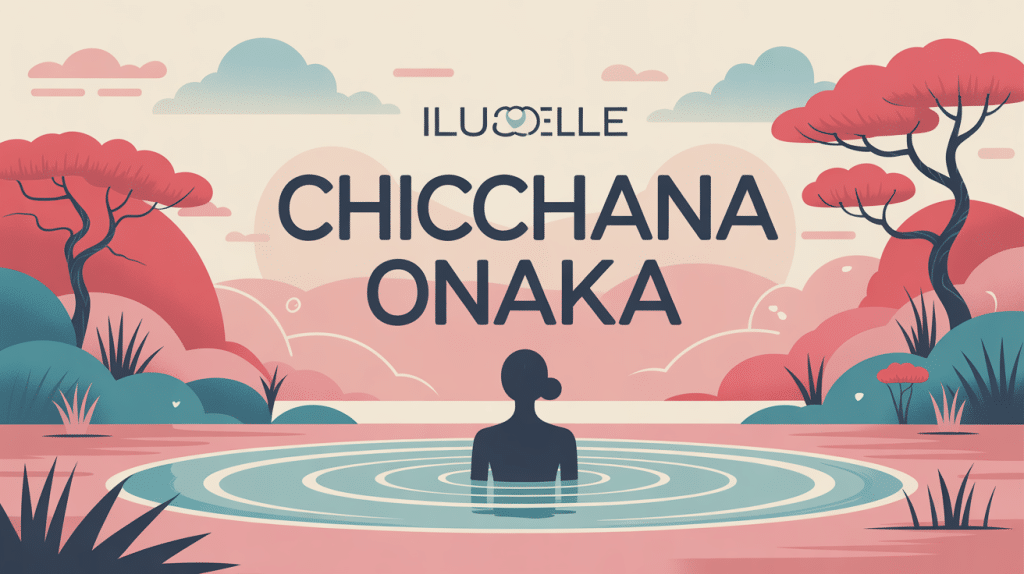 chicchana onaka illustration stylisée ventre plat japonais