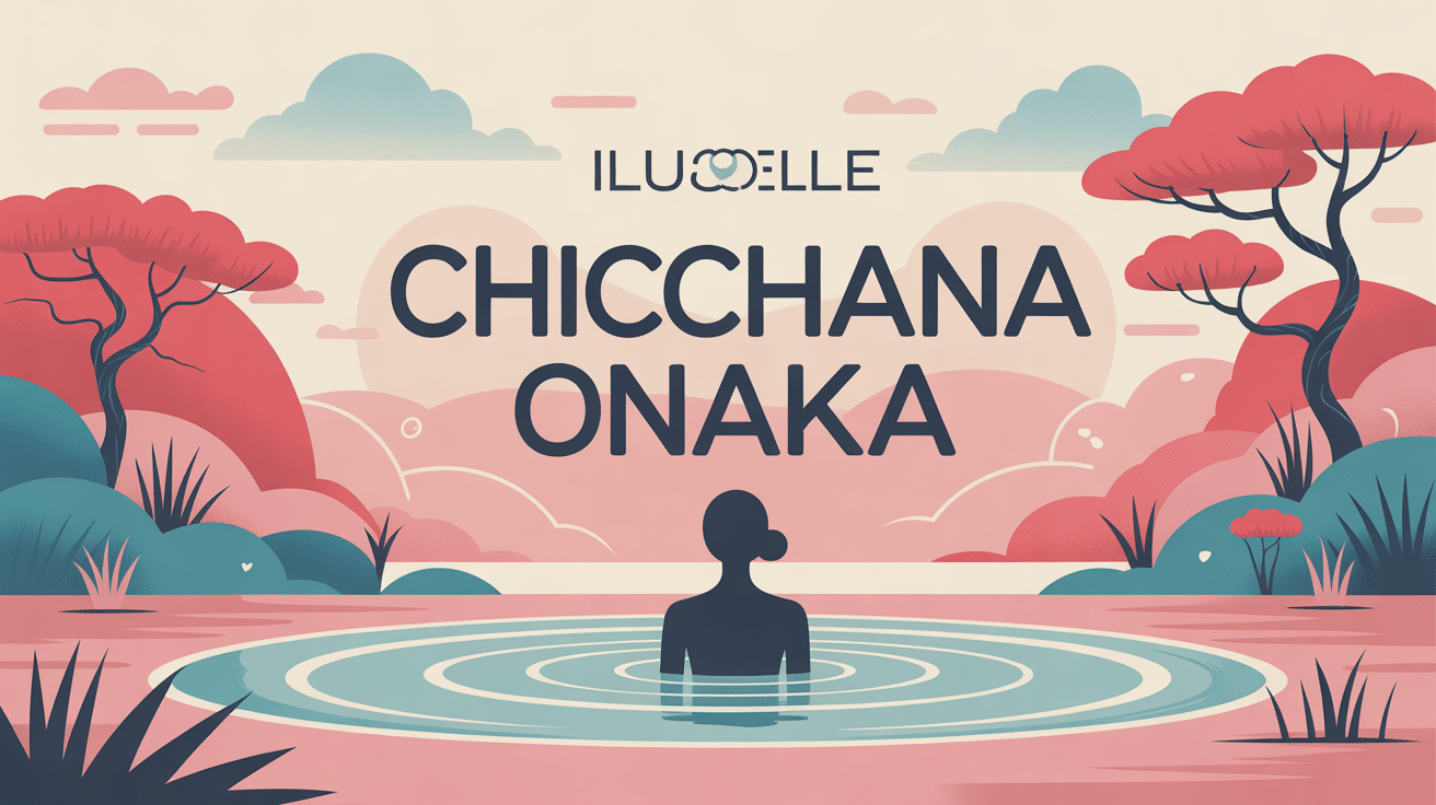 chicchana onaka illustration stylisée ventre plat japonais