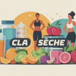 Illustration CLA sèche perte de masse grasse et nutrition sportive