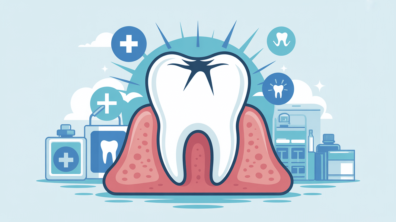 dent cassée urgence visuel central