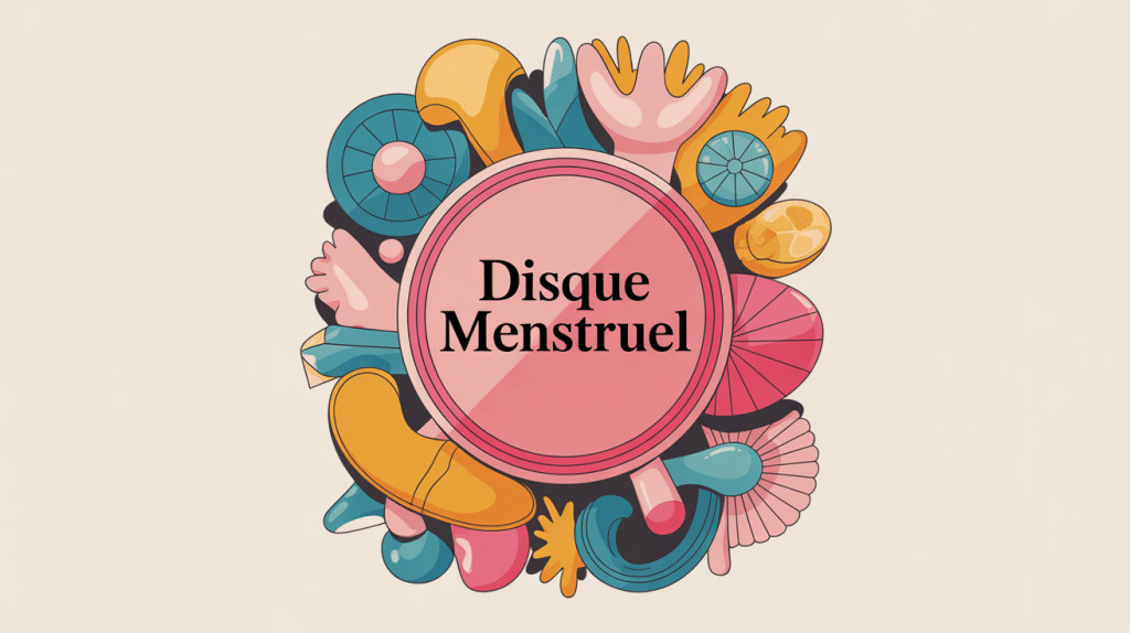 disque menstruel avis illustration centrale symbolisant confort et diversité