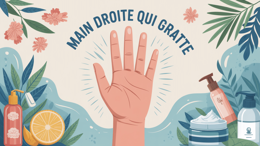 illustration gratter la main droite signification et solutions