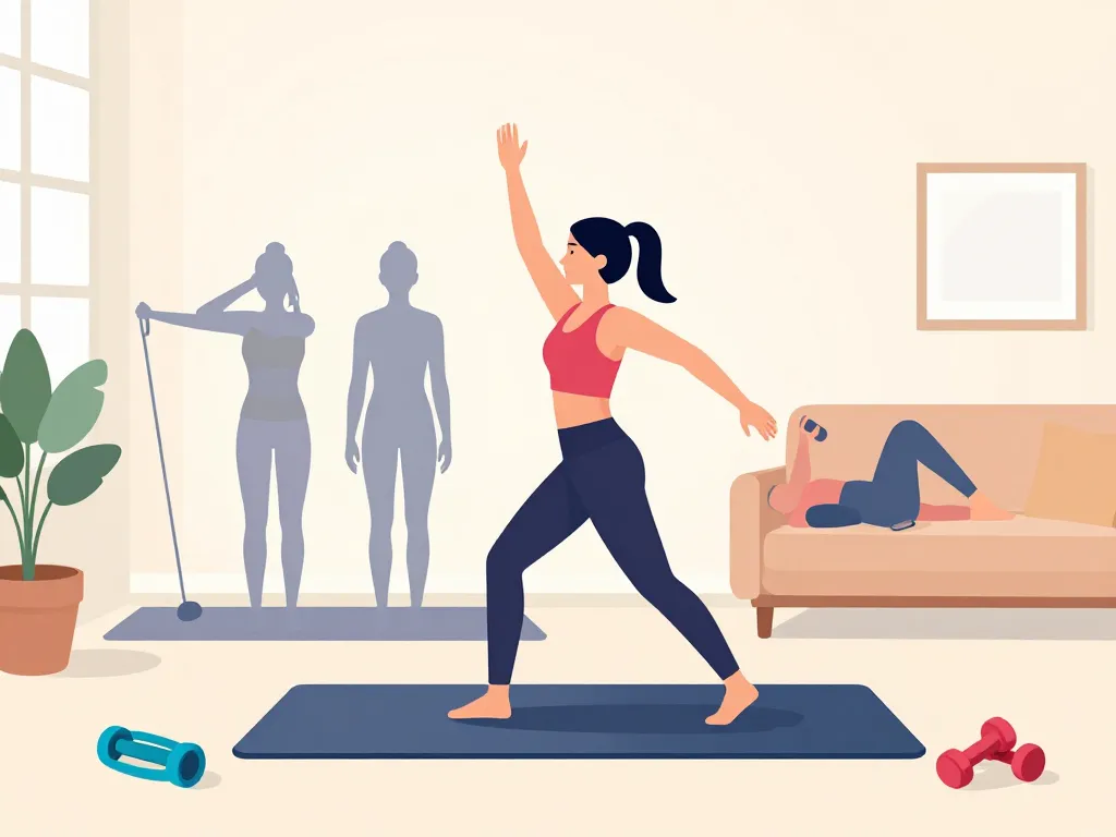 homefit routine fitness structurée accessoires salle maison