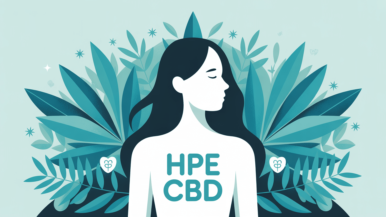 Illustration HPE CBD bien-être et émotions