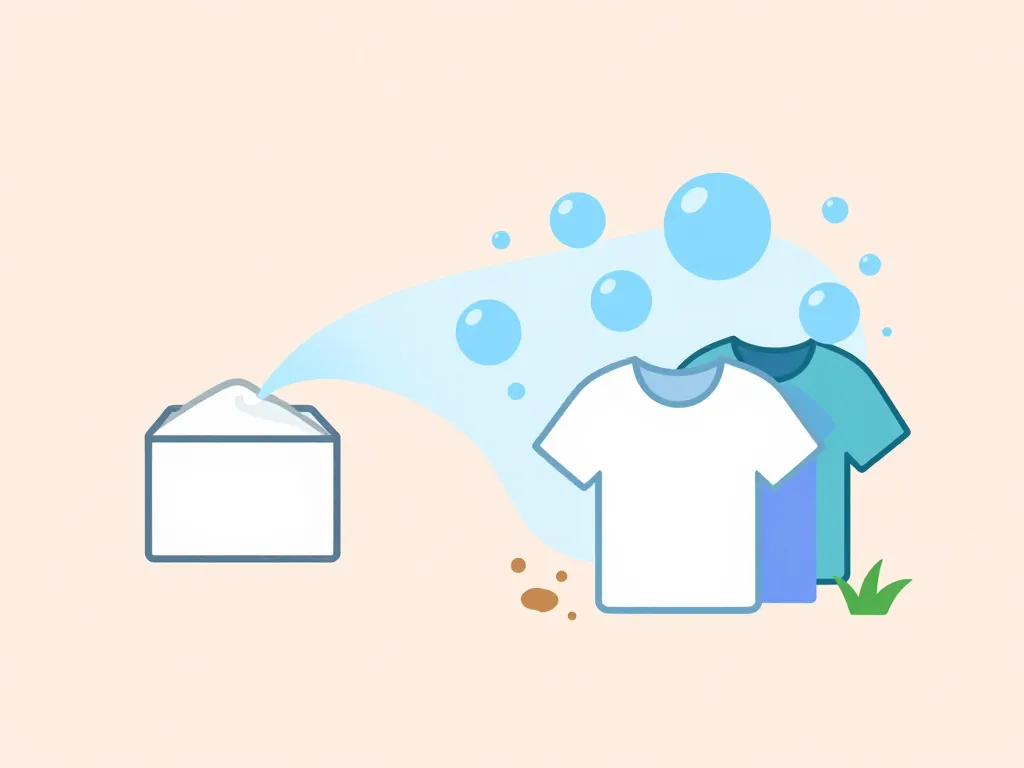 schéma lessive percarbonate de soude diagramme oxygène taches vêtements