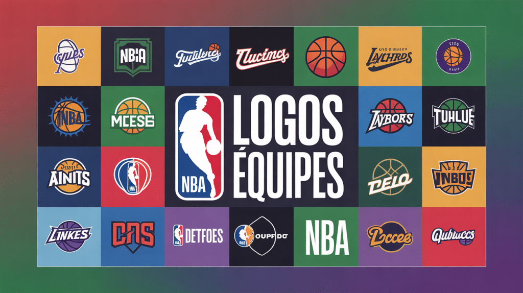 logo equipes nba illustration vectorielle colorée