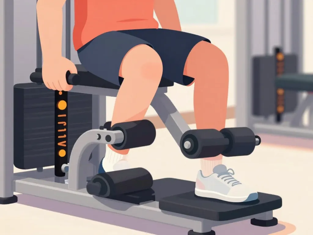 exécution correcte machine pour les mollets posture pied