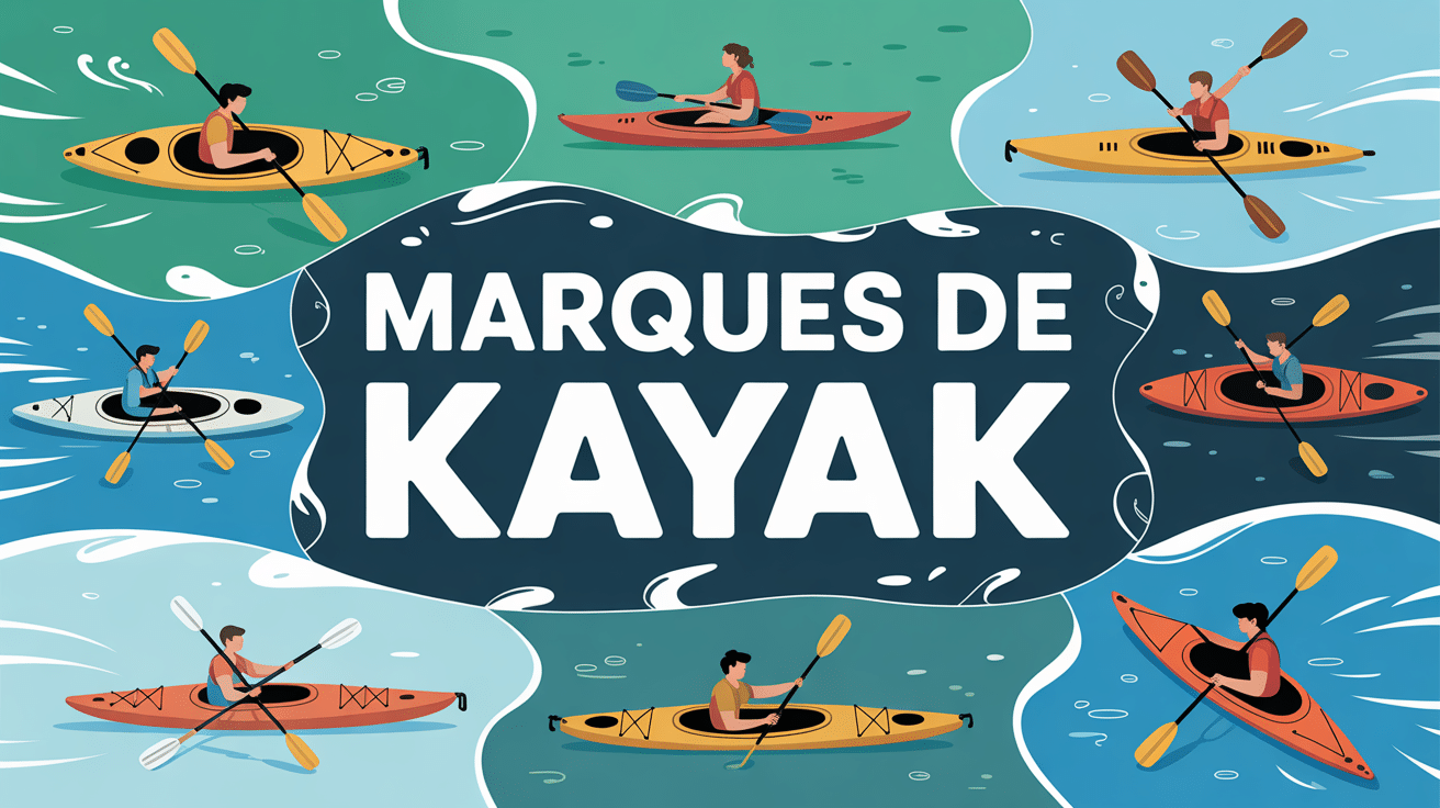 illustration dynamique de marque kayak