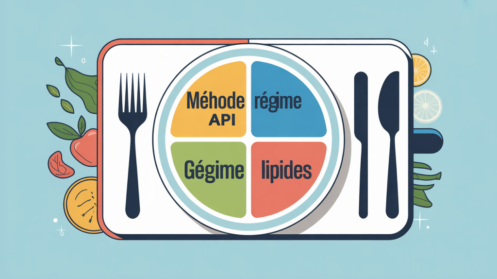 méthode api régime menu illustration assiette équilibrée