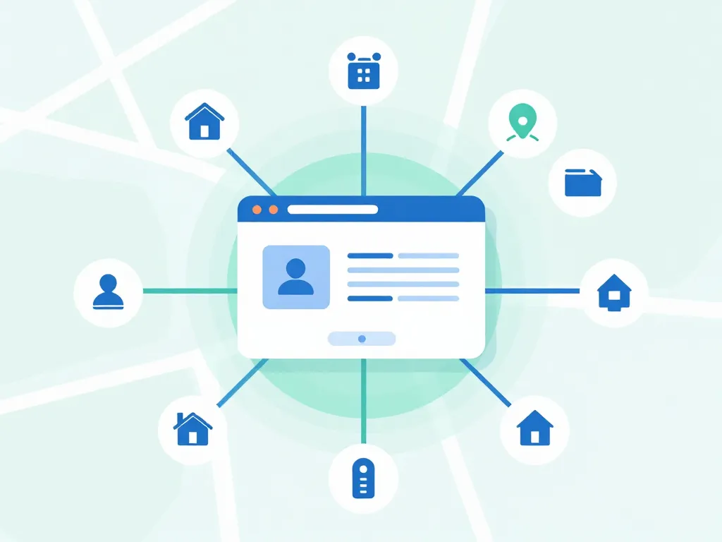 concept diagram visibilité locale berger-osteopathe.fr