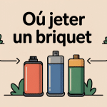 illustration tri ou jeter briquet différents types