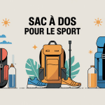 illustration sac a dos pour le sport sélection différents environnements