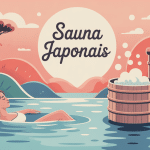 sauna japonais combien de fois par semaine illustration bien-être chaleur