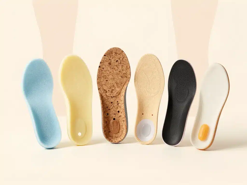 semelles orthopédiques douleurs musculaires comparatif matériaux