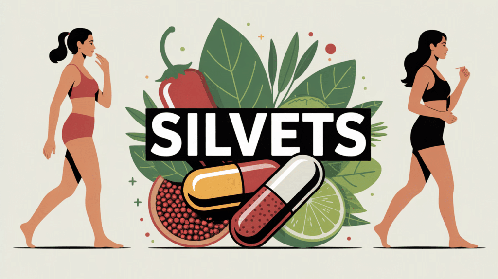 Silvets illustration gélules naturelles et ingrédients minceur
