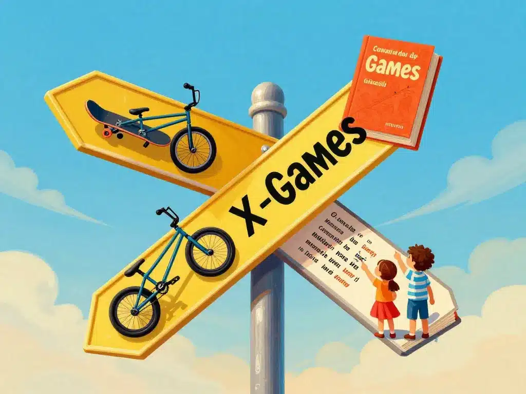 symbolique sport commencant par x anglais et x games