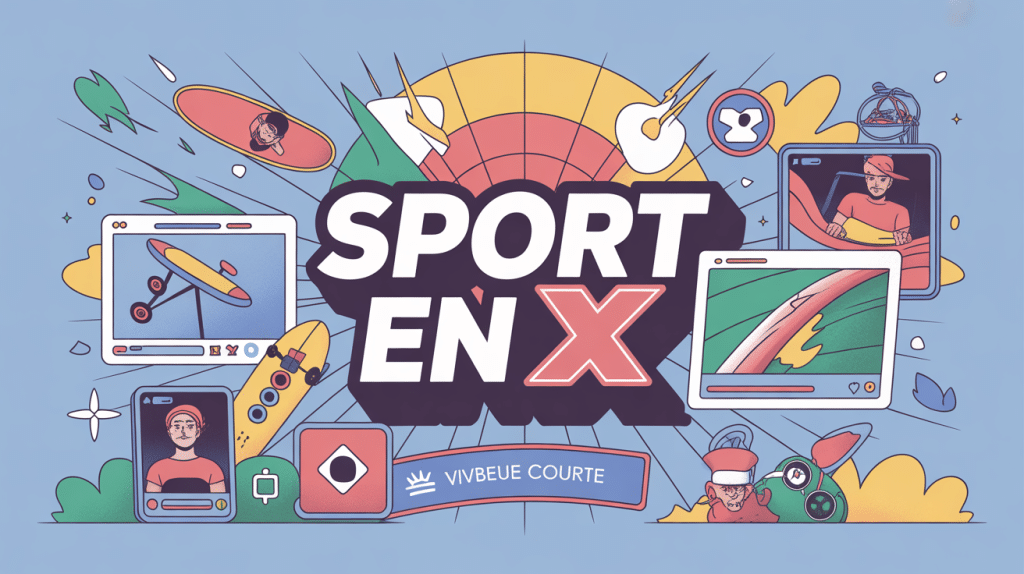 illustration sport en x concept multiUsages
