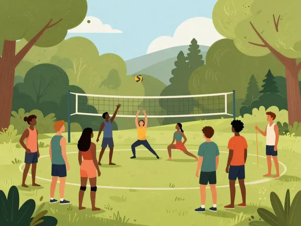 sport nue groupe naturiste activité bien-être