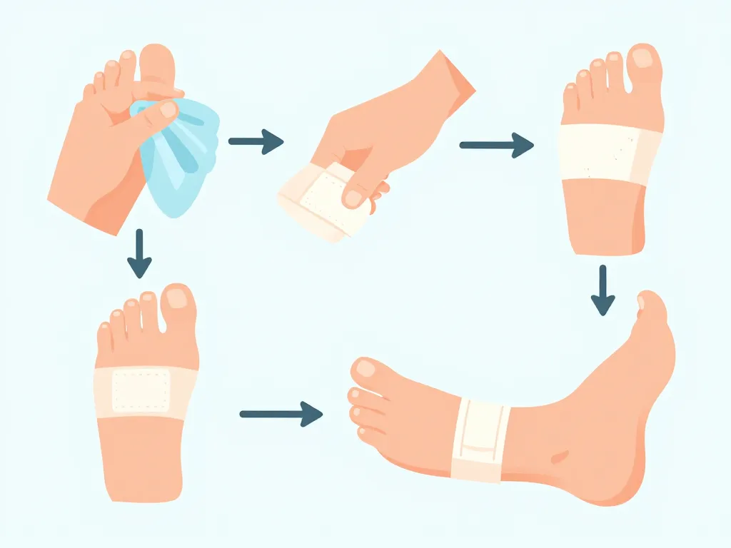 syndactylie orteil pansement soins post-opératoires
