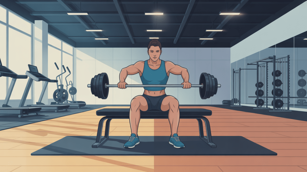 table de berger musculation en action gym moderne