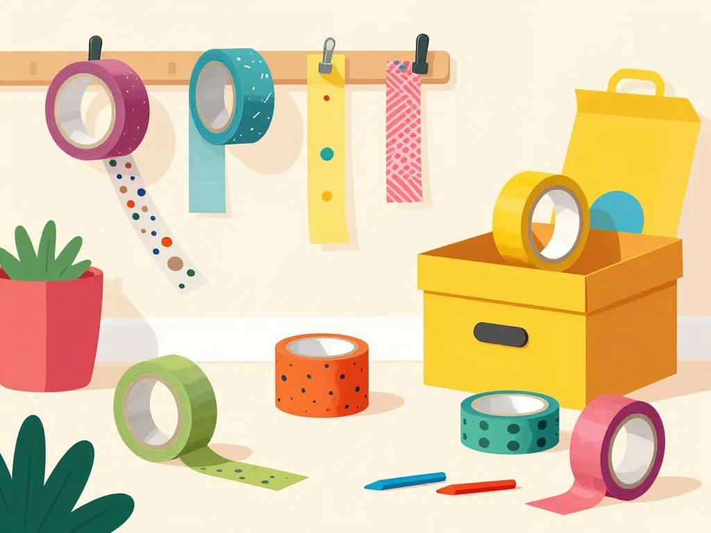 Tape tapes, décoration, organisation maison et activités enfants