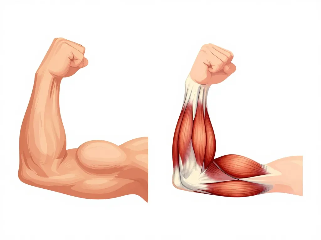 Comparaison bras triceps long vs court