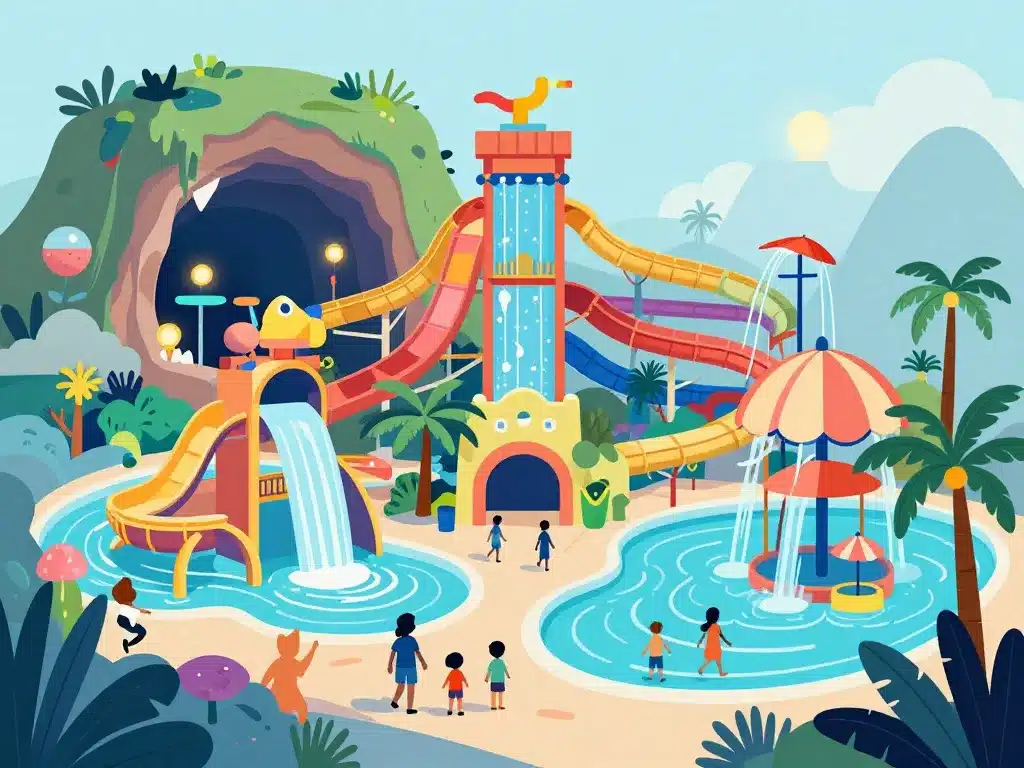 Univers sensoriel Watairworld ambiance famille