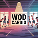 Illustration dynamique WOD cardio salle de sport
