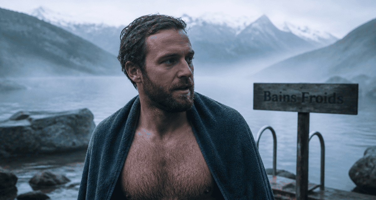 bain froid combien de temps homme sort lac