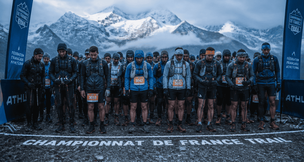 championnat de france trail 2025 départ coureurs vanoise