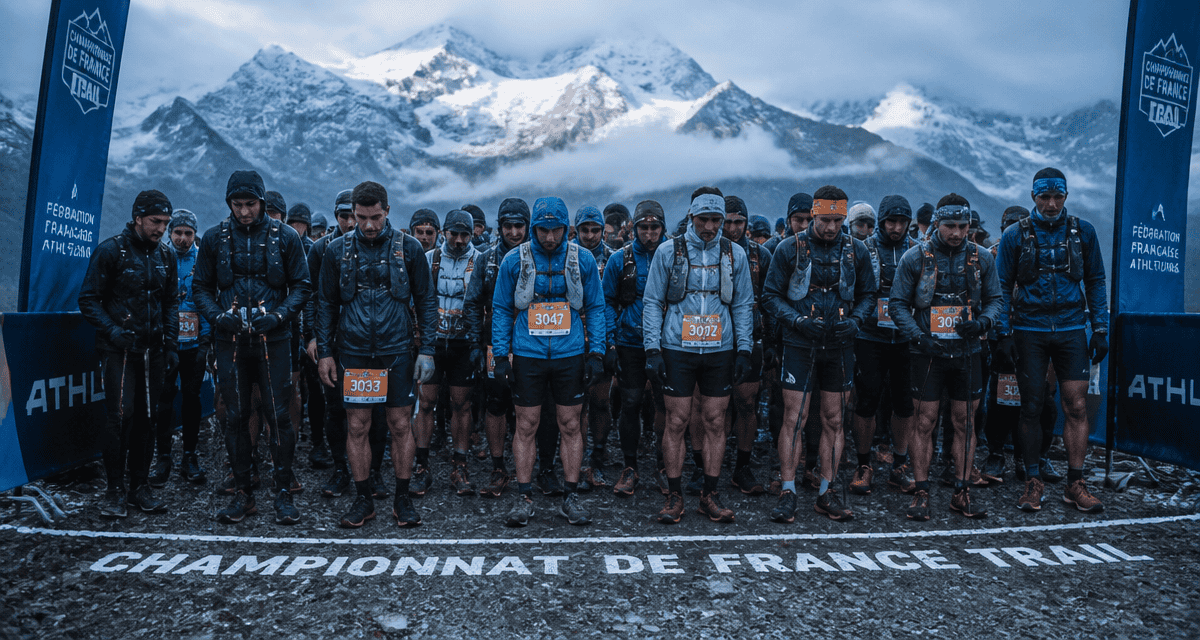 championnat de france trail 2025 départ coureurs vanoise