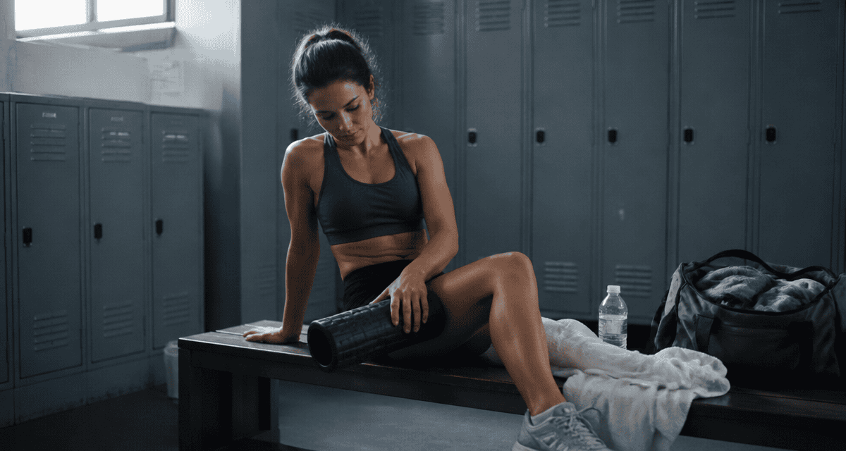 comment soulager les courbatures femme rouleau massage