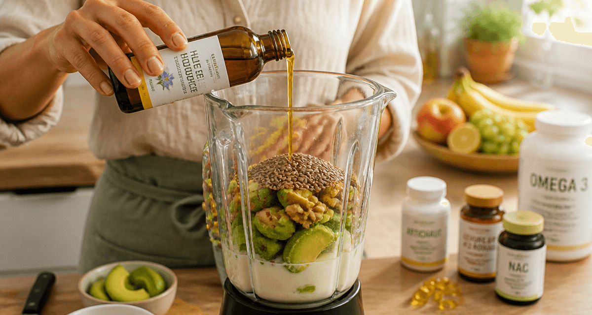 complement alimentaire pour peau seche smoothie huile bourrache