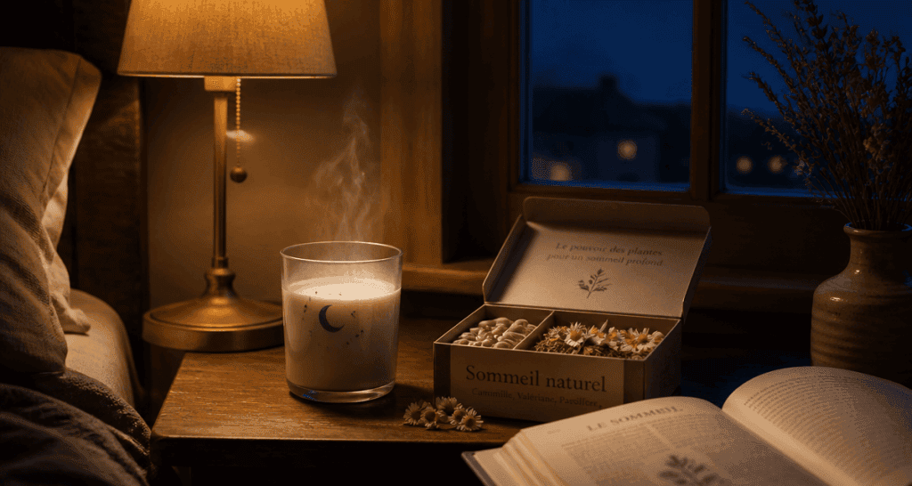 complements alimentaires pour dormir sur table de nuit