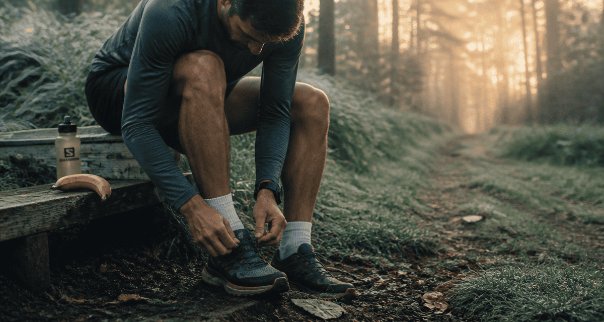 courir avant ou apres manger coureur lacets foret