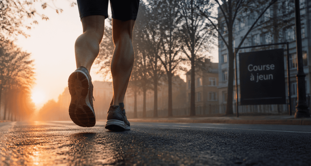 courir le matin a jeun chaussure rosée
