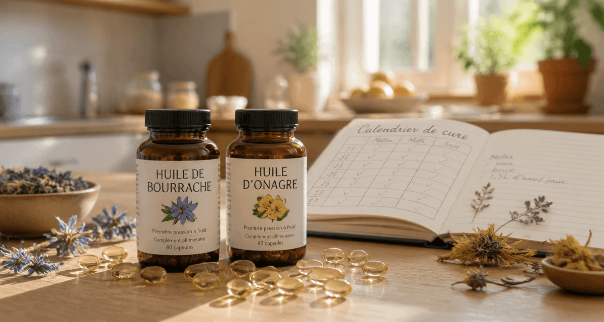 cure onagre bourrache combien de temps flacons capsules