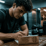 motivation musculation jeune homme carnet salle de sport
