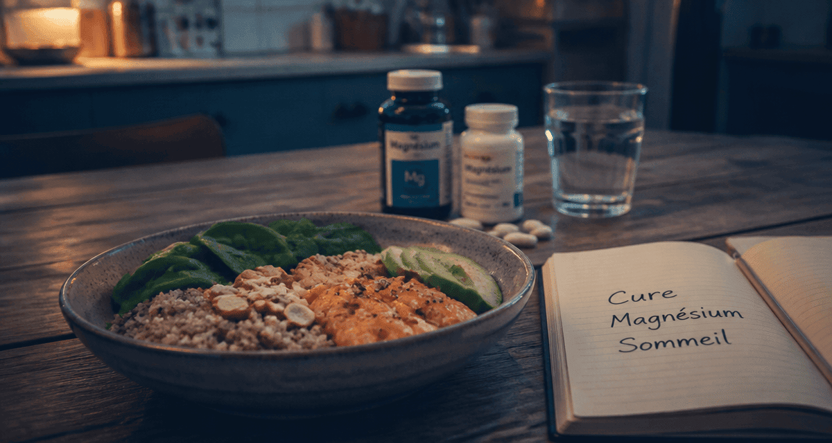 quel magnesium pour le sommeil, bol aliments riches et compléments