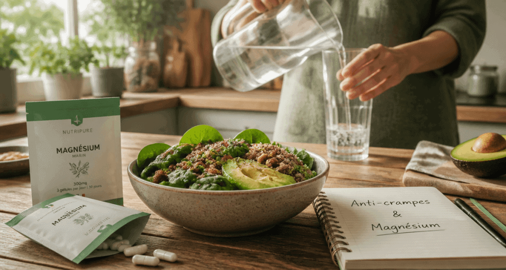 quel magnesium prendre en cas de crampes bol salade