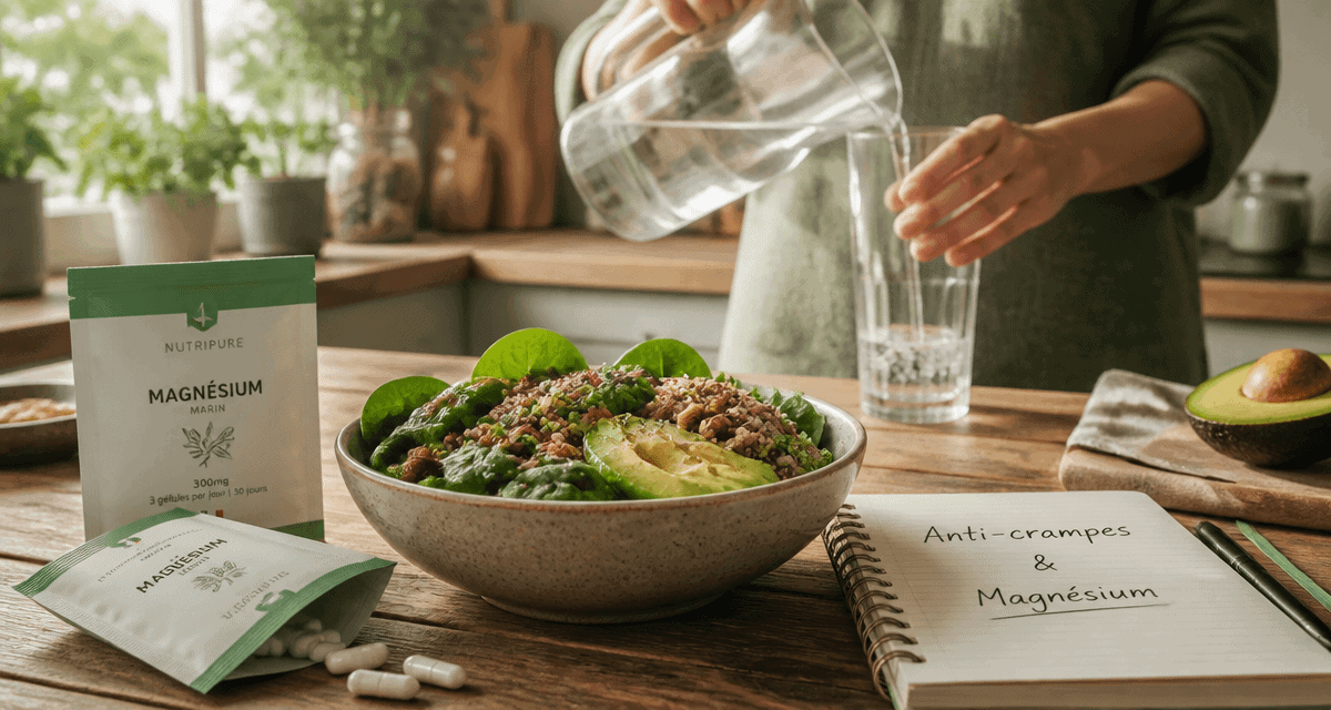 quel magnesium prendre en cas de crampes bol salade