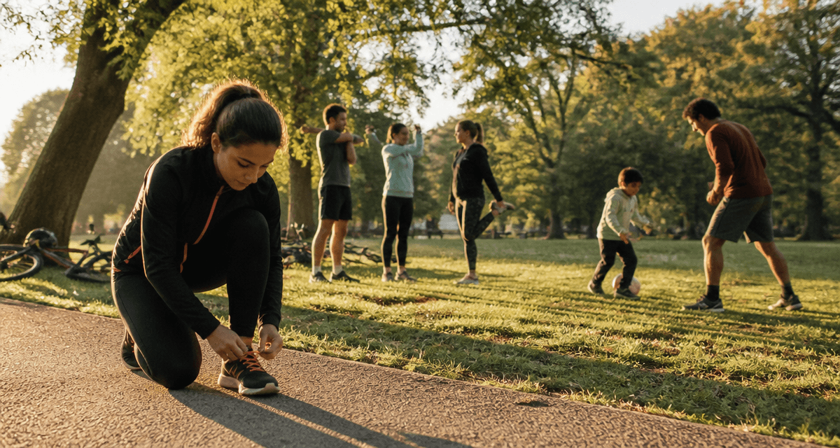 sport que faire parc femme course amis vélo