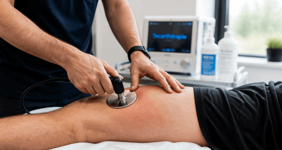 tecartherapie c'est quoi sur cuisse patient
