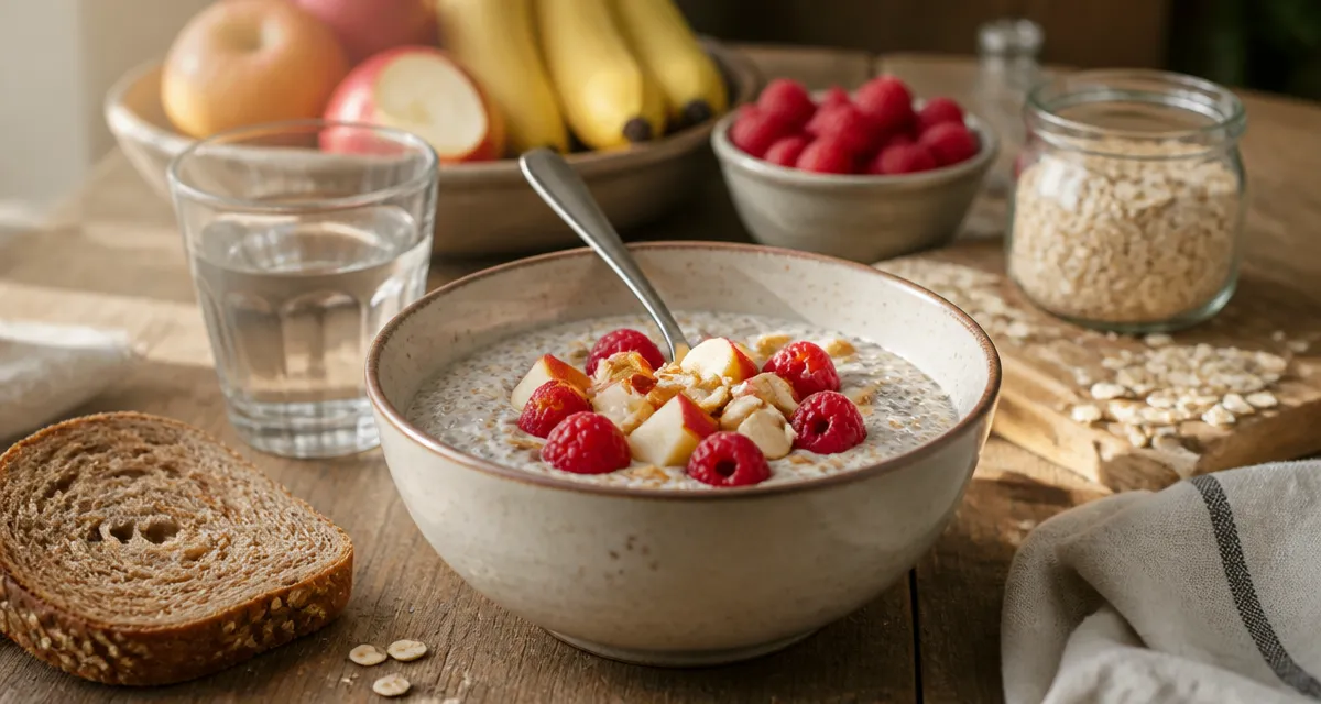aliment riche en fibre constipation bol pudding chia fruits