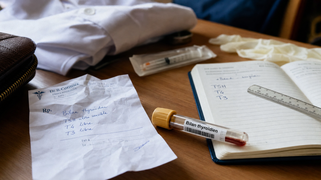 Bilan thyroïdien TSH T3 T4 : analyse T3 T4 TSH