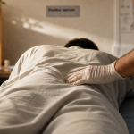 Douleur sacrum : examen médical au niveau du sacrum