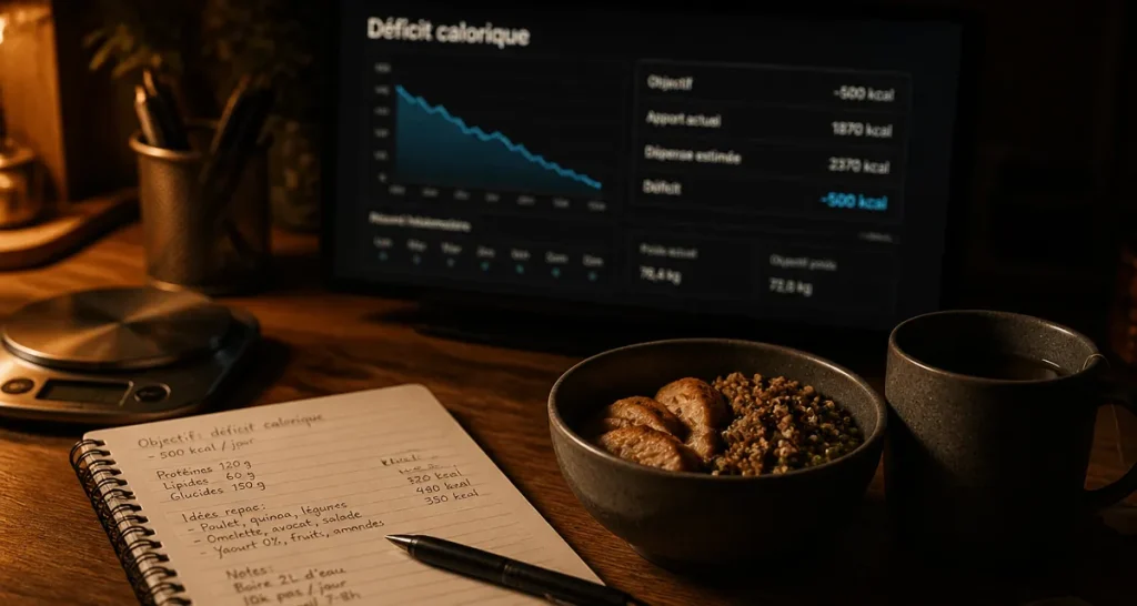 Être en deficit calorique : guide perte de poids durable